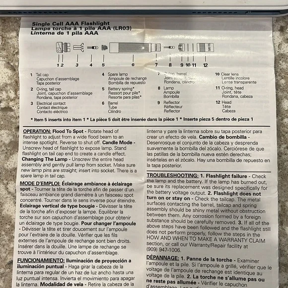 🆕 2 NEW MAG-LITE SOLITAIRE Pocket Flashlights - Picture 5 of 9